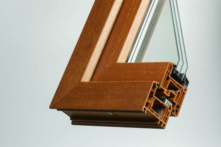 triple glas met houtnerf structuur
